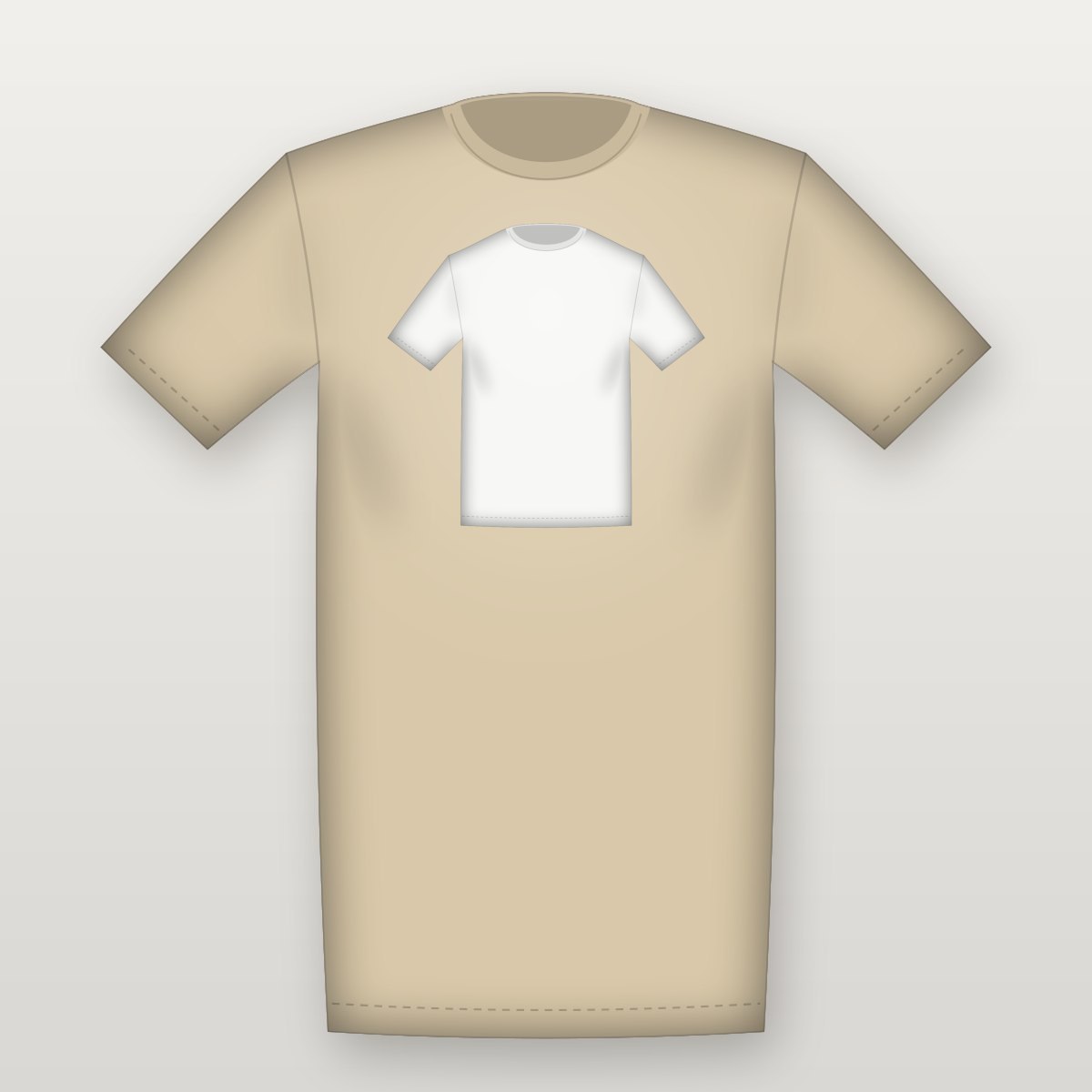Oversized Front Tee – Sand